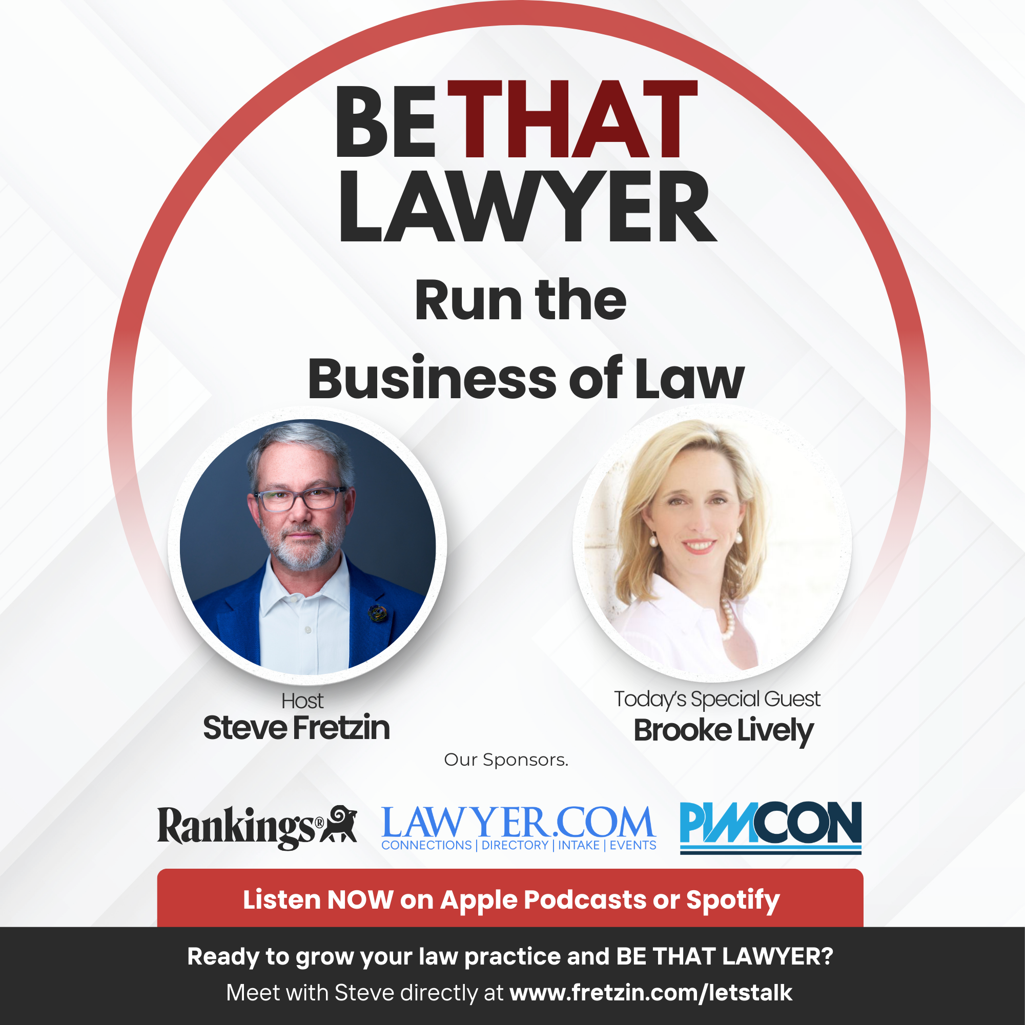 Steve Fretzin and Brooke Lively discussing law firm execution and EOS.