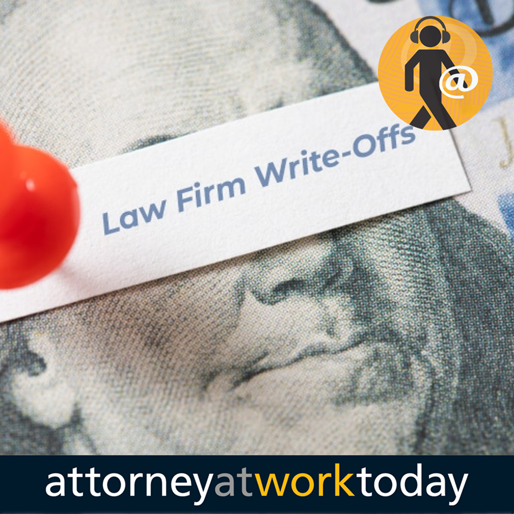 Professional office setting illustrating Law Firm Write-Offs and billing data analysis.