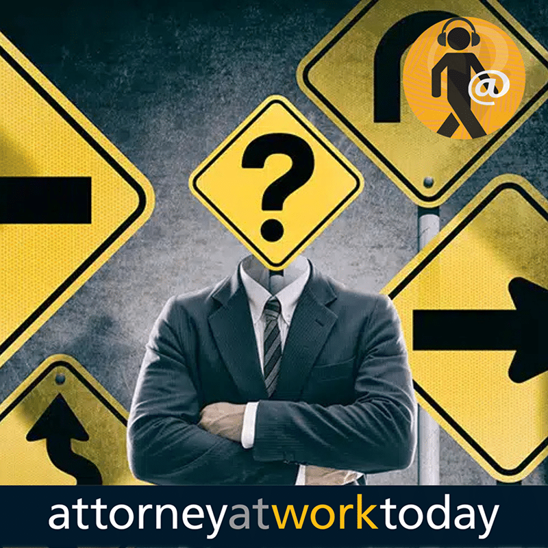 A professional lawyer strategically planning a legal career exit strategy at their office desk.